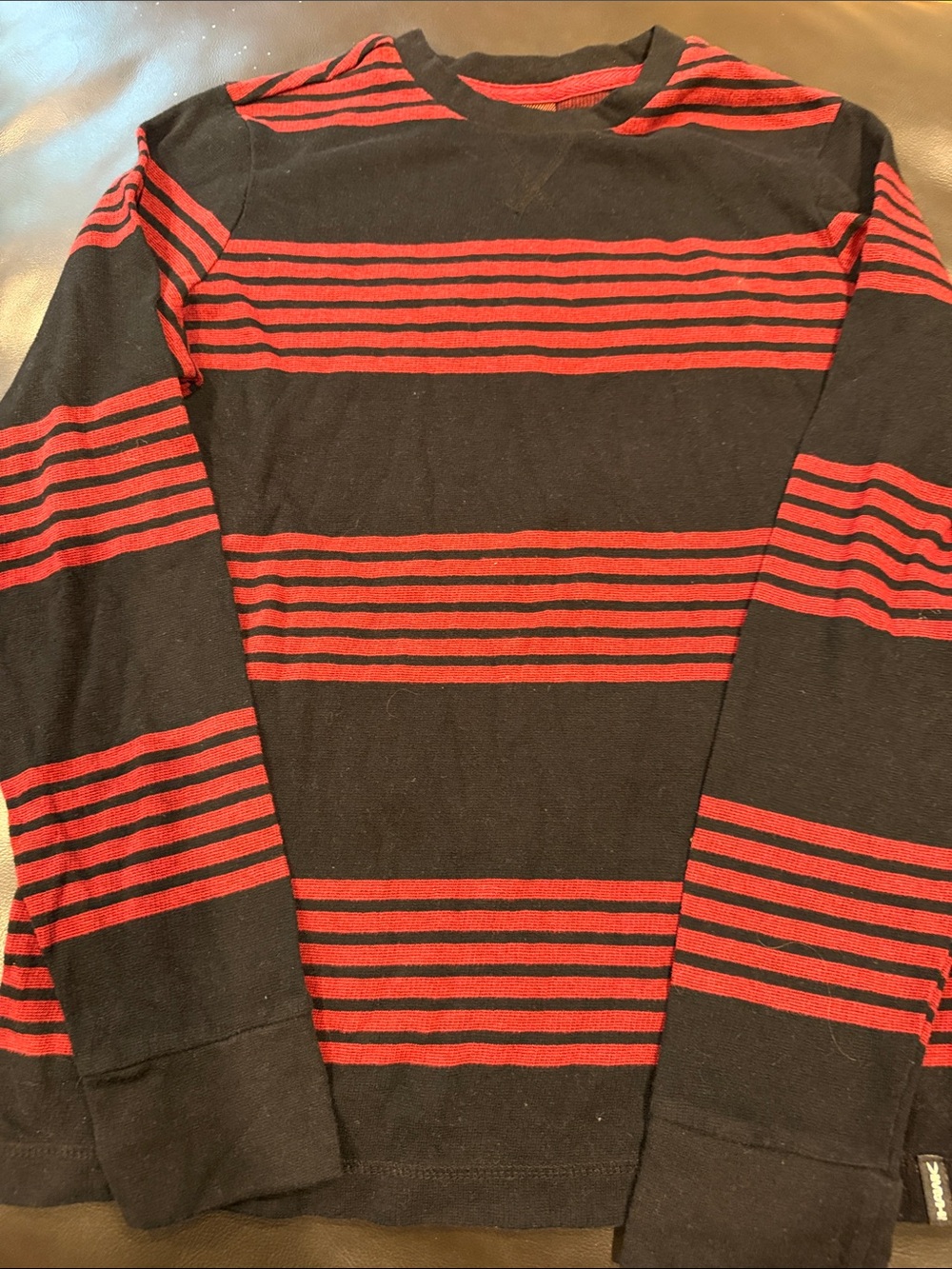Tony Hawk Black & Red Striped Long-Sleeve Tee